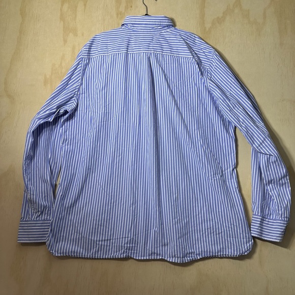 Converse Men's Blue and White Striped Button Down Shirt Cotton XXL - Picture 12 of 14